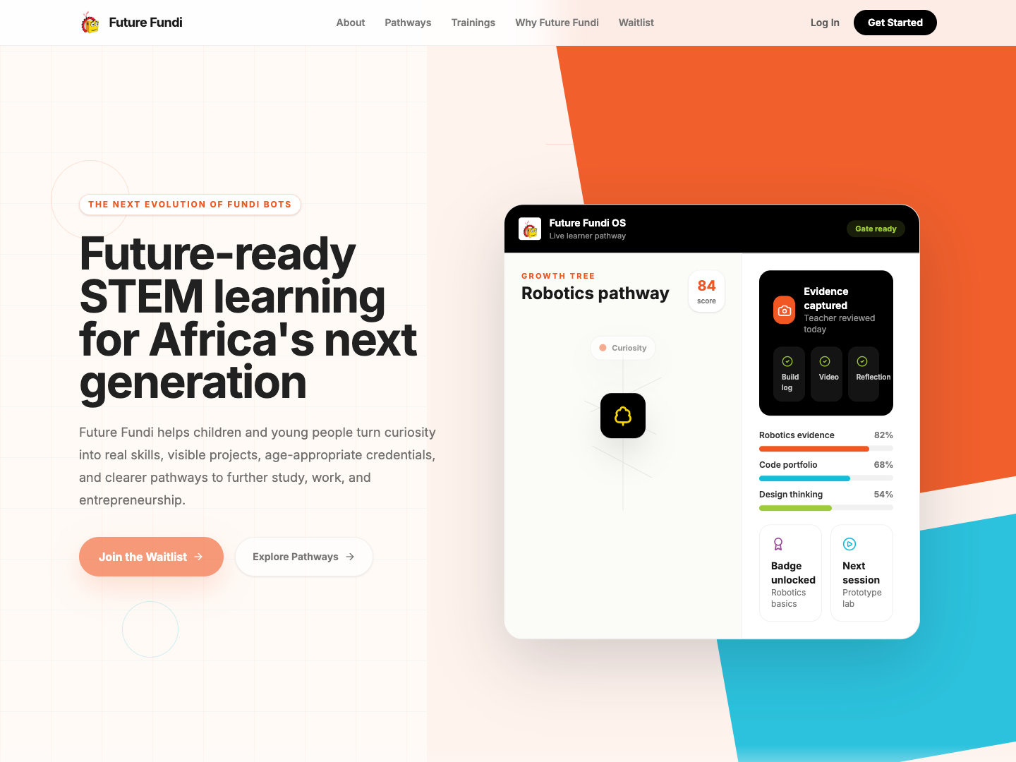 Future Fundi website screenshot